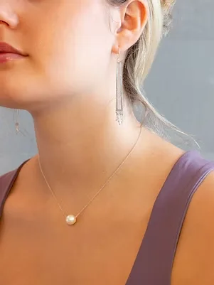 Lombok Silver Pearl Necklace